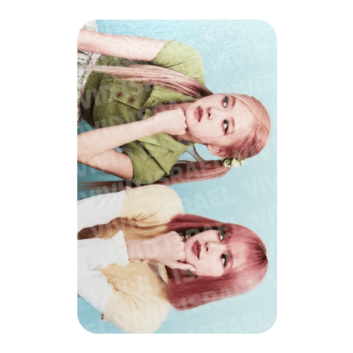 BLACKPINK GROUP –  ROSE x LISA 2022 Welcoming Collection Photocard