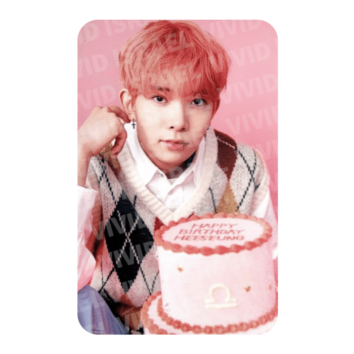 ENHYPEN HEESEUNG – HBD HEESEUNG Garland Photocard