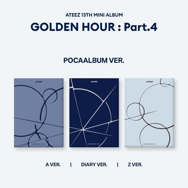 ATEEZ - 13th Mini Album [GOLDEN HOUR : Part.4] (POCAALBUM Ver.) (Random ver.)