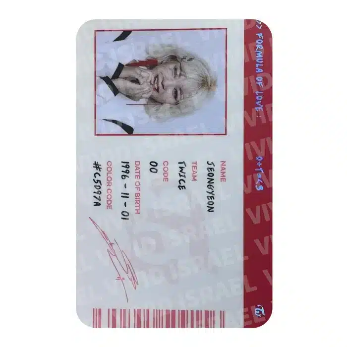 TWICE JEONGYEON – Formula of Love: O+T=＜3 ID Photocard