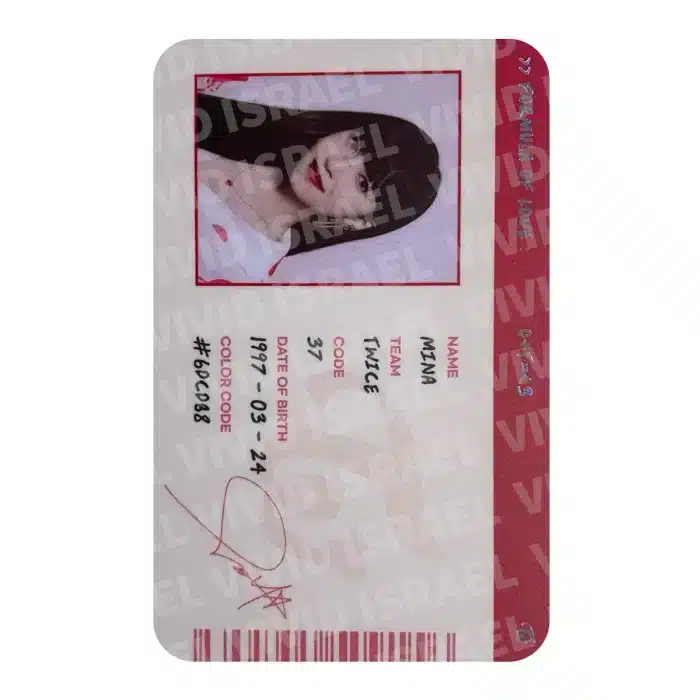 TWICE MINA – Formula of Love: O+T=<3 ID Photocard